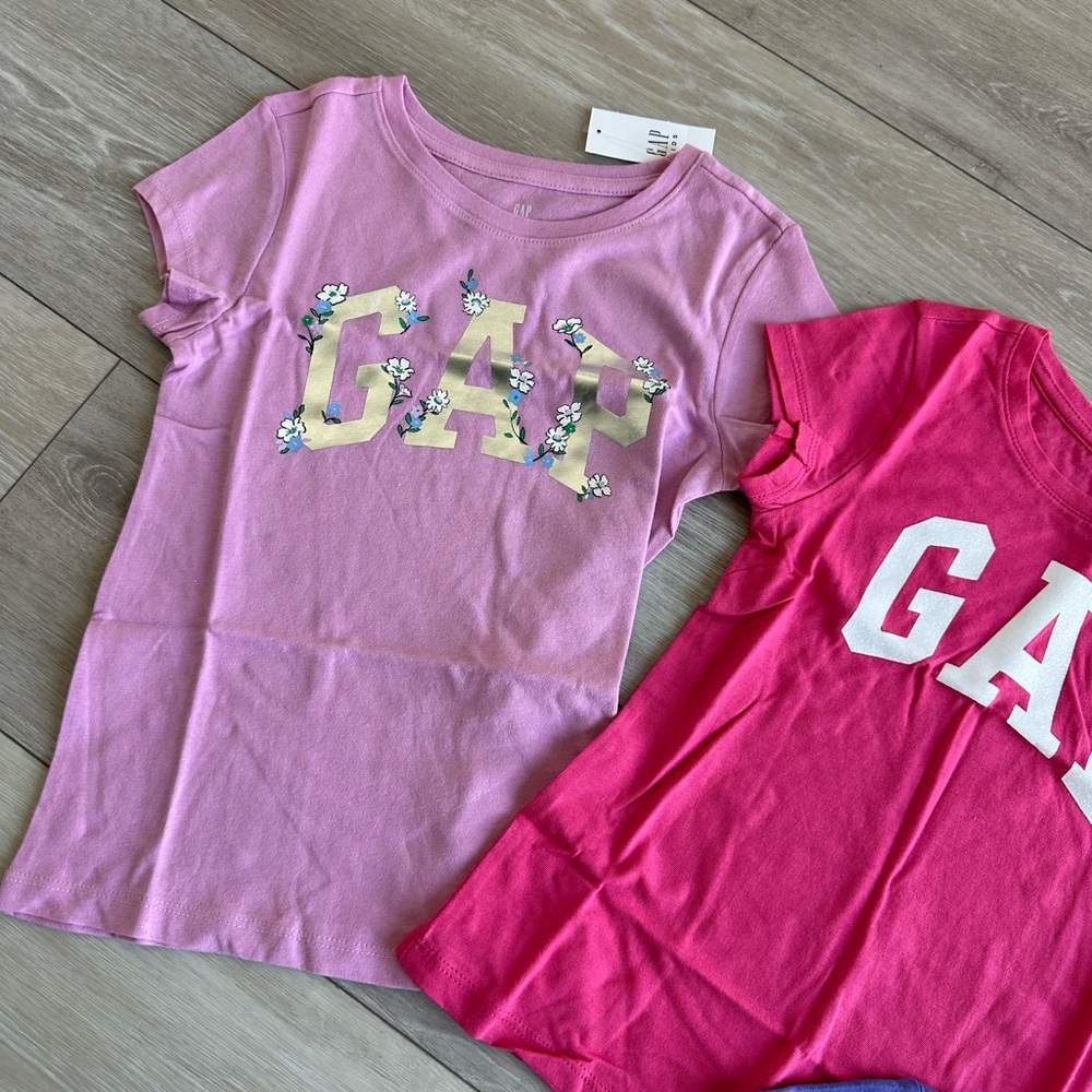 Gap Kids Gap Logo T-Shirt tops girls size small shirts bundle - Picture 2 of 5